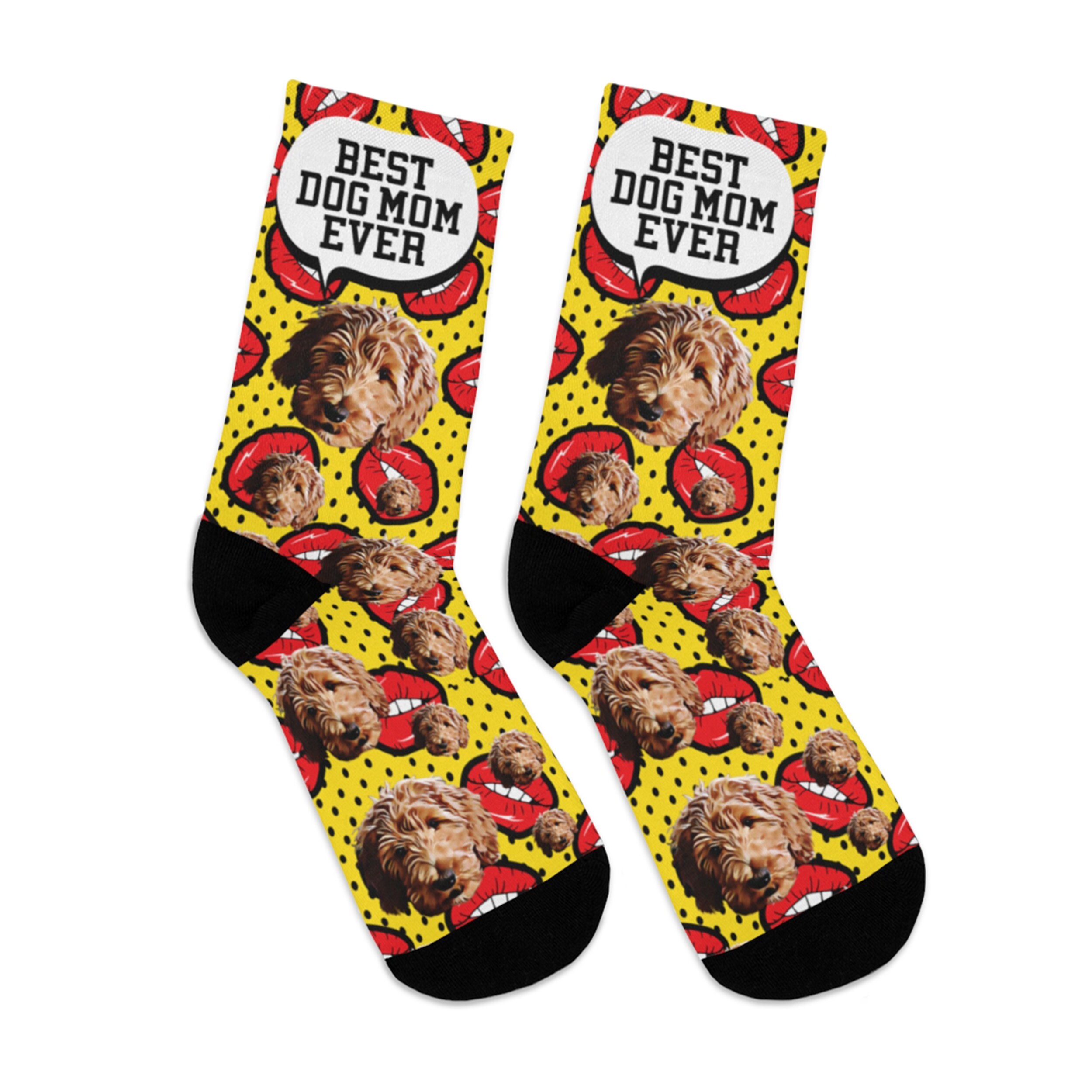 Best Dog Mom Socks Personalized Dog Mom Socks Dog Mom Gift Etsy