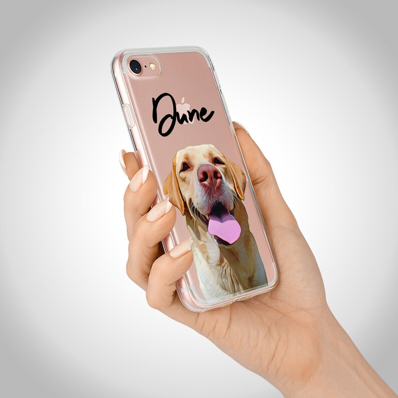 Clear Custom Dog Iphone Case Personalized Dog Phone Case Etsy