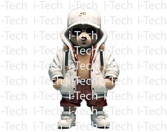 Cool Hipster Teddy Bear Illustration Novelty Graphic Designs