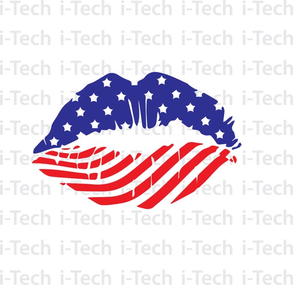Download Art Collectibles Clip Art Usa Luscious Lips Svg Patriotic Red Dxf White Usa Lips And Tongue Svg America Flag And Blue Usa Lips Svg Png 4th Of July Svg