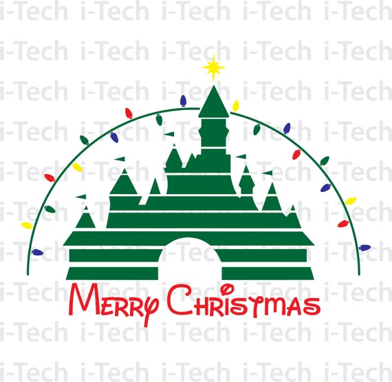 Download Free Disney Castle Svg Merry Christmas Svg Christmas Castle Svg Etsy SVG Cut Files