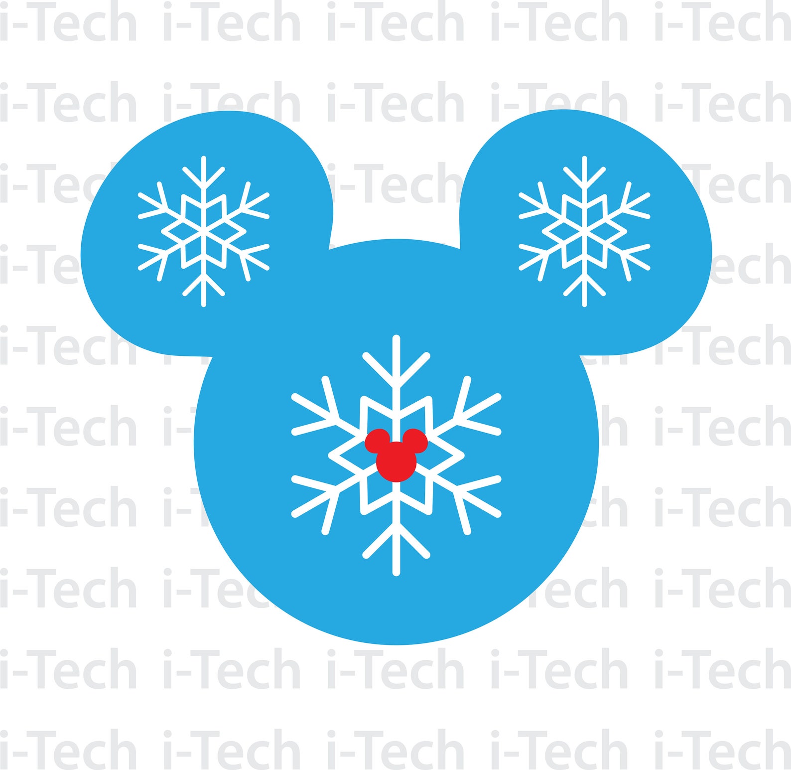Mickey Snowflake SVG Snowflake SVG Disney Christmas SVG - Etsy