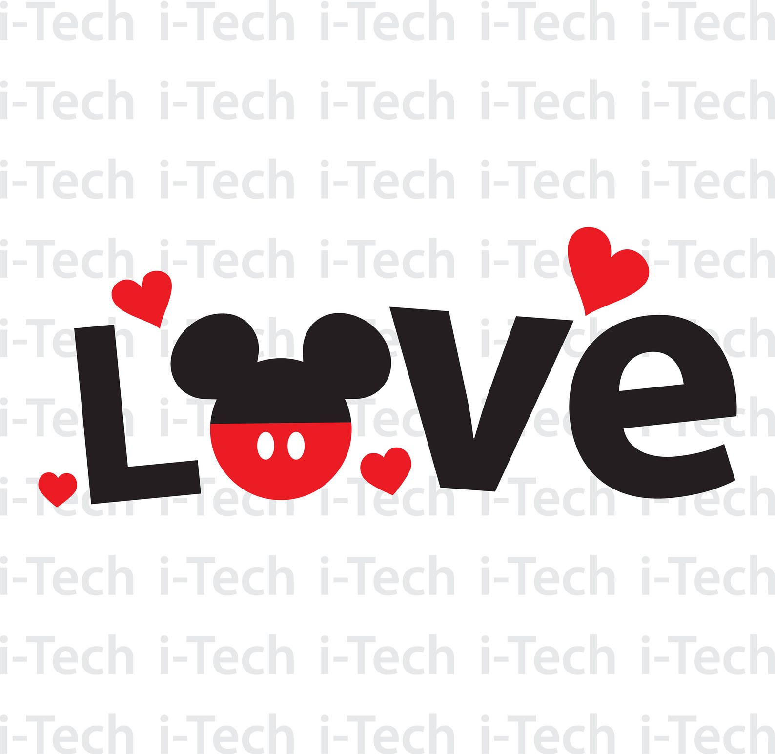 Love Mickey SVG Mickey SVG Disney Valentine Svg Valentine - Etsy