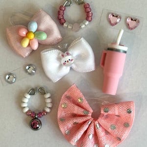 8 PC Clothes Accessories Custom Lot for Littlest Pet Shop LPS Skirt Bows Collars