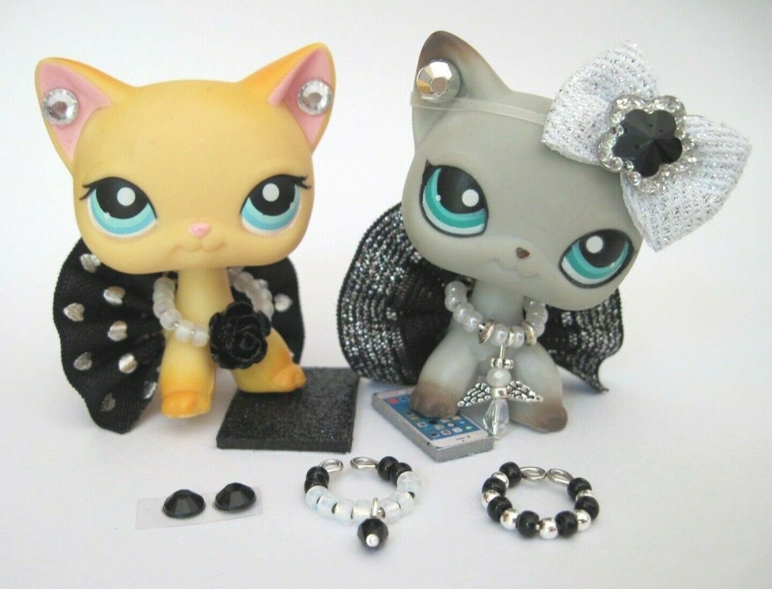 Littlest Pet Shop LPS 12 PC Clothes BLACK Accessories Custom Etsy