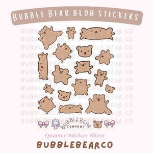 Autocollants Blob | Autocollants abstraits pour tous les planificateurs et revues | Goutte d'ours | Autocollants mignons dessinés à la main | Papeterie, Scrapbooking et Artisanat