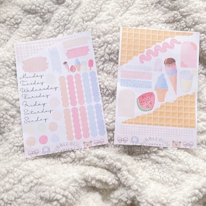 Summer Treats Sticker Kit: Bujo Journaling Stickers