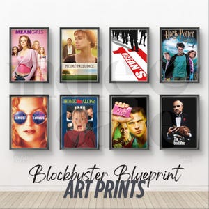 Bundle of 1300 Movie Poster Digital Art, Iconic Collection from 1950 to 2010, Nostalgic Wall Decor for Film Lovers and Collectors