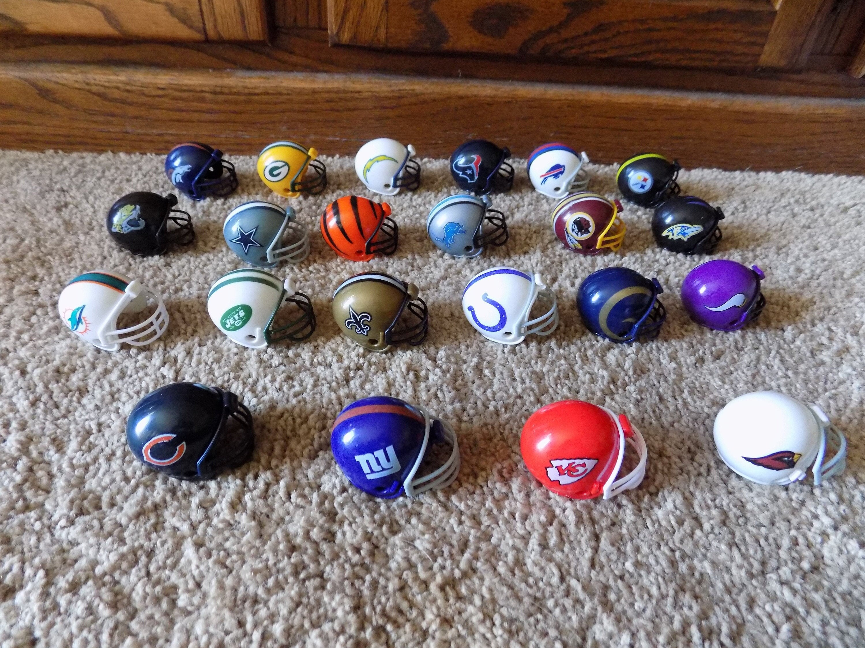 Lot of 22 Mini Football Gumball Helmets Etsy