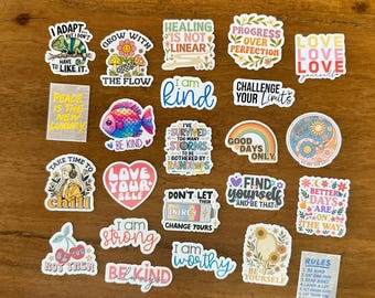 Mini Affirmation Stickers | Self-Love, Positivity, Mental Wellness