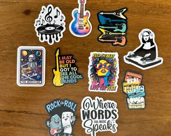 Music Appreciation Sticker Set Music Lover Gift Pack | Laptop & Instrument Case Stickers