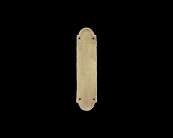HW-06 Dollhouse Miniature Brass Hardware in 1:12 Scale - Half Moon Push Plate