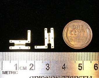 CL-04 Dollhouse miniature brass hinges in 1:12 scale -  Classic Colonial HL 6 (large)