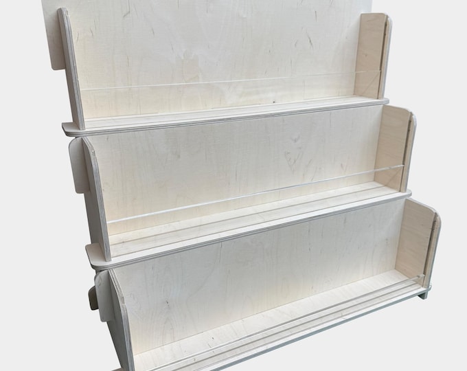Jazz 3 tier 6" x 6" 6mm Birch Plywood with 6mm front acrylic stoppers