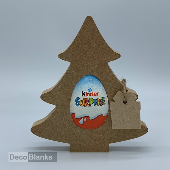 18mm Free Standing Xmas Kinder Egg Holder MDF Blank Shape Tree