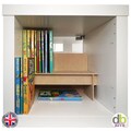 Paperback Book Riser Shelf for B-Format 13cm x 20cm for KALLAX insert also CD DVD Games