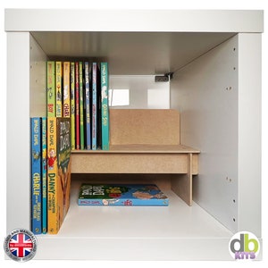 KALLAX insert Paperback Book Riser Shelf for B-Format 13cm x 20cm CD DVD Games