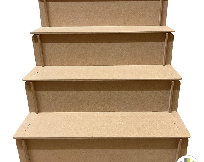 tiered Wooden Craft FAIR DISPLAY STAND Retail Point of sale Cnc Cut 4mm thick Premium Mdf *jem