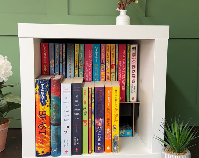 KALLAX Paperback Book Riser Max Black/Brown 3mm thick MDF " B-Format " (13cm x 20cm) Riser Cd Dvd Games Riser