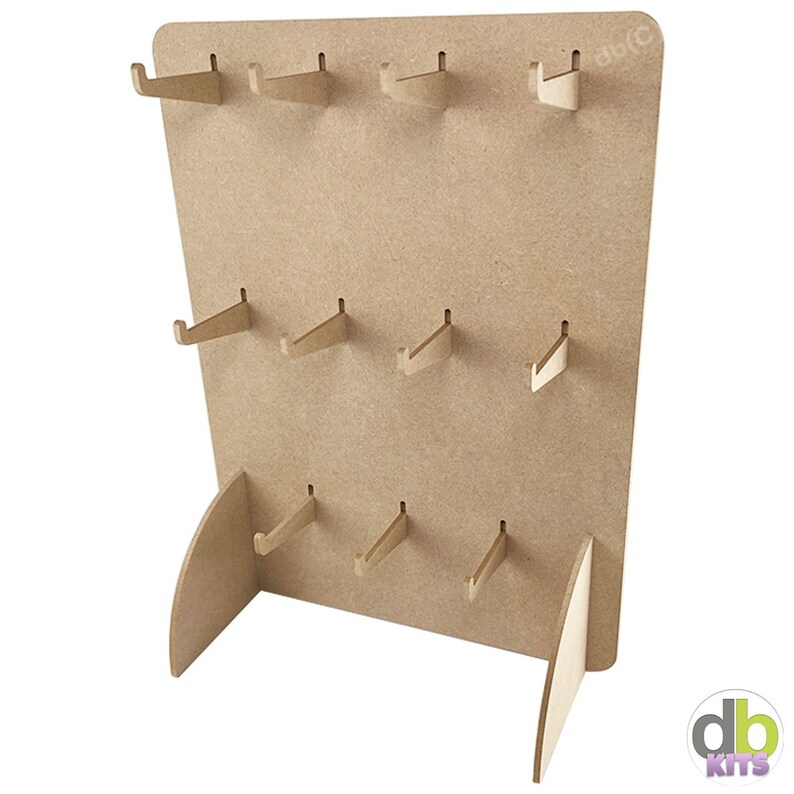 Key Ring Keychain Wooden Craft Fair DISPLAY STAND Retail CNC Etsy UK