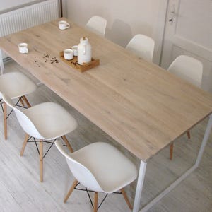 Scandinavian Modern Dining Table BASIC FEM Handmade Contemporary
