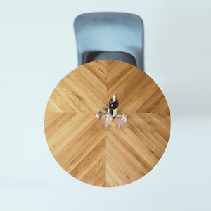Extendable / non-extendable round dining table - FJÄRIL WHITE