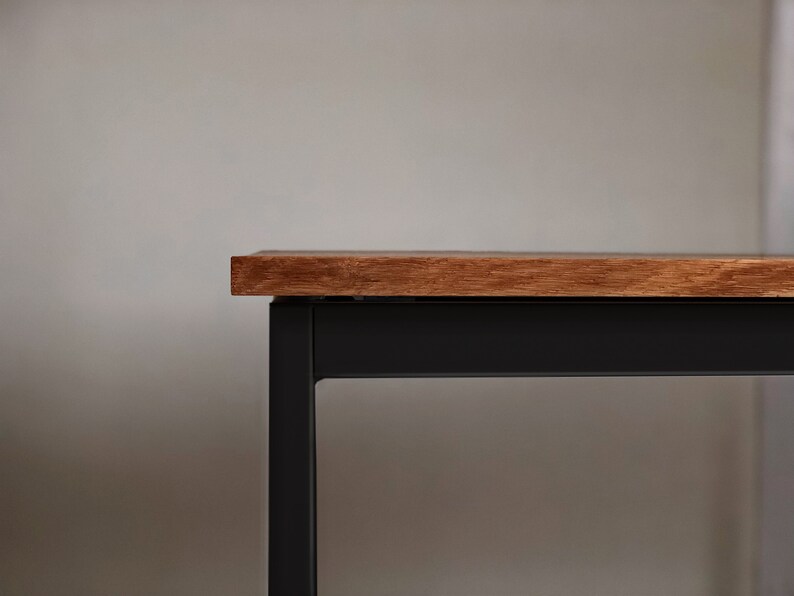 Extendable Dining Table Industrial Black Extending Table Etsy