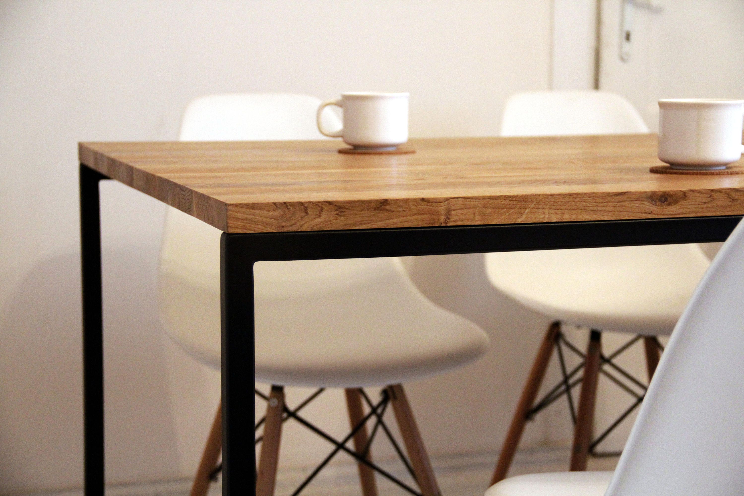 Steel Frame Dining Table BASIC NIO II, Modern Industrial
