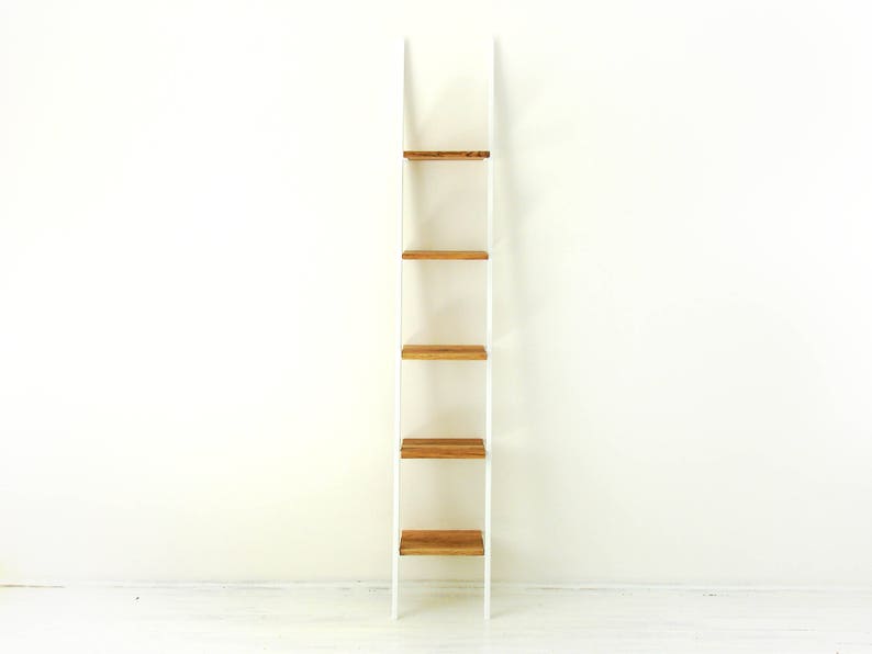 Scandinavian Ladder Bookcase Smukke Tall Narrow Bookcases Image 0 1