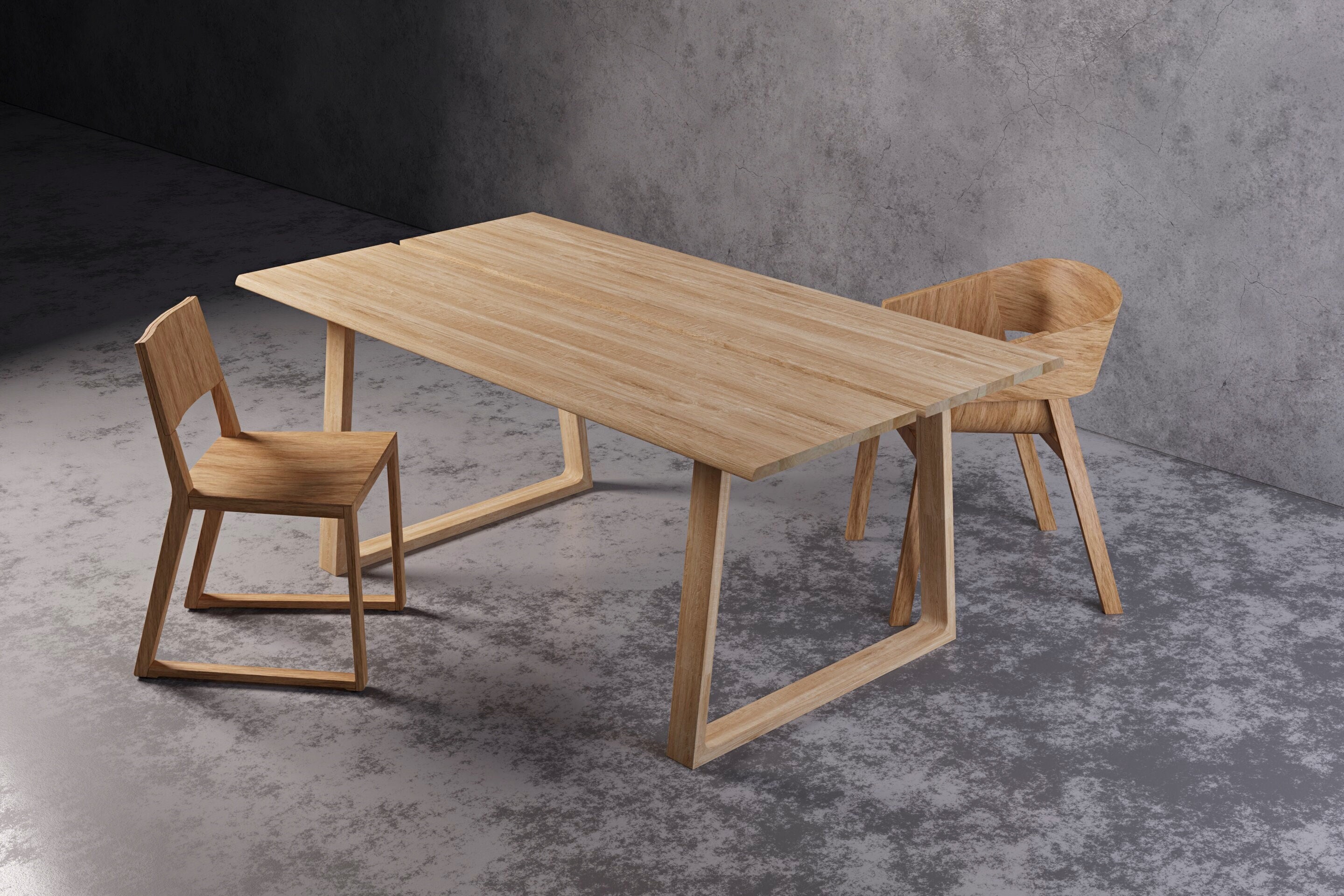 Raw oak table deals