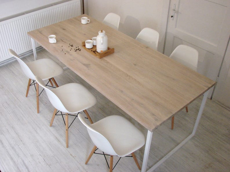 Scandinavian modern dining table BASIC FEM Handmade Etsy