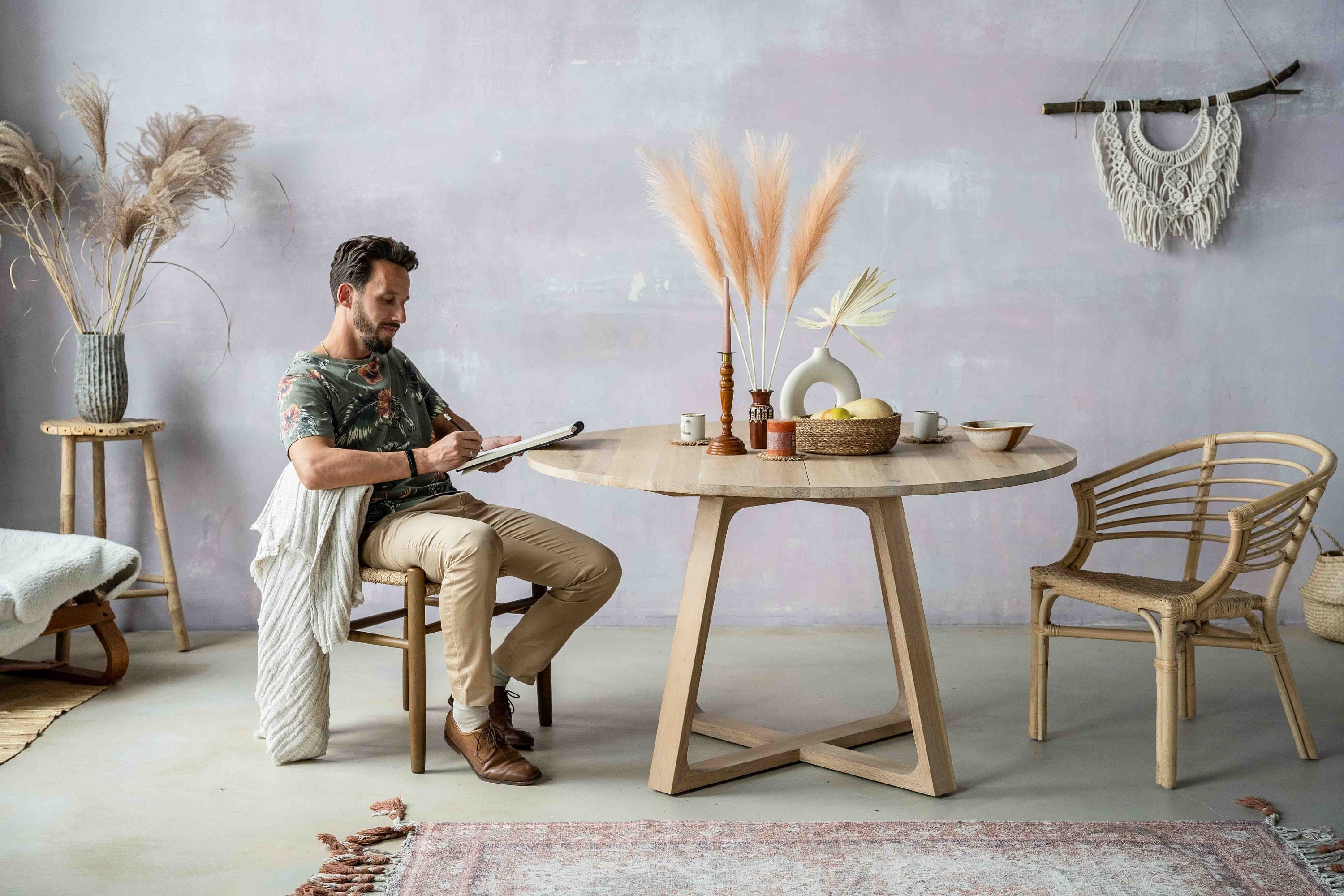 Runder Esstisch 120 Cm - Küchentisch Für 4-6 Personen