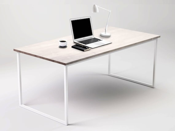 Bleached Wood Table BASIC FEM 140x80x75. Small Oak Dining Table