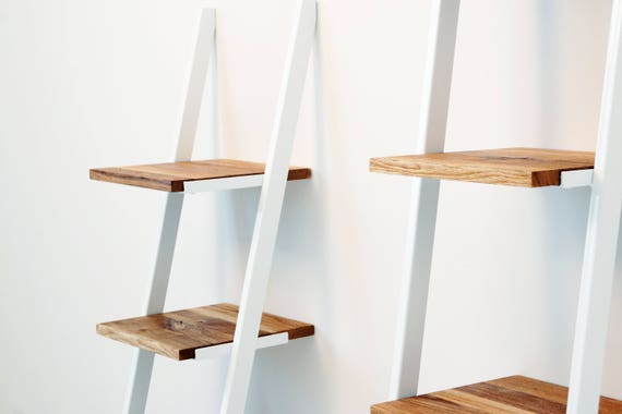 Scandinavian Ladder Bookcase Smukke Tall Narrow Bookcases Etsy