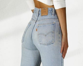 80s Vintage Levis 517 Zipper Fly Flare Jeans Boot Cut Denim Pants