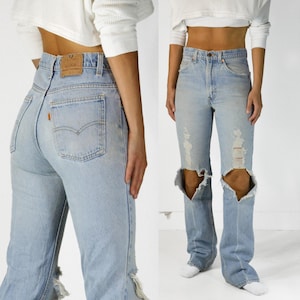 Vintage Levi's 517 Jeans W31 Tag, 29 Waist, 1980s-1990s Made in USA, 100% Cotton Denim, Zipper Fly