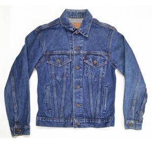 Vintage Levi&#39;s Denim Trucker Jacket Size X-Small | 1980s Made in USA