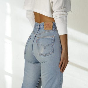 Vintage Levi&#39;s 501 Jeans 28 Waist, W30 Tag, 1990s Made in UK, 100% Cotton Denim, Button Fly