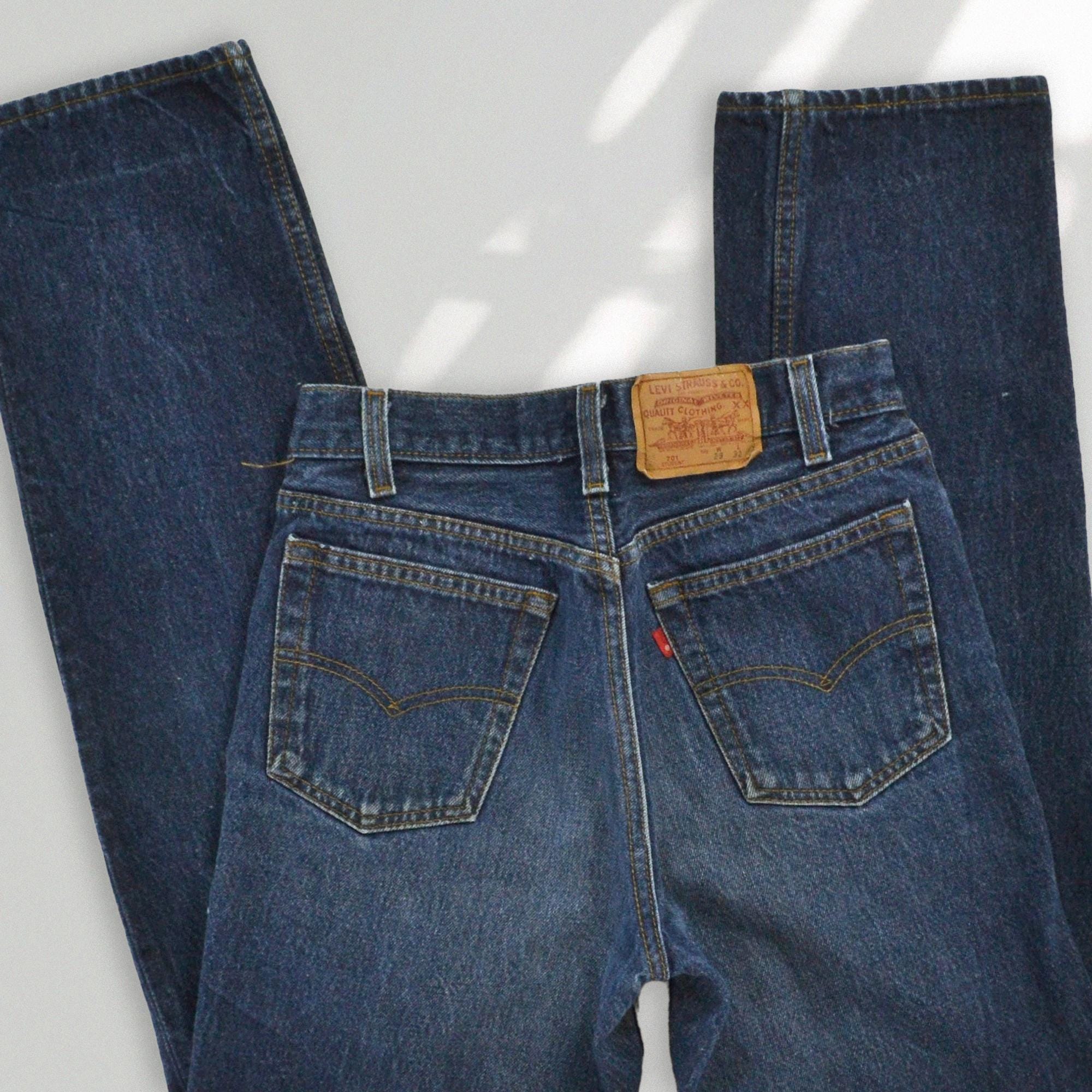 Size 24 Vintage Levi's 701 Jeans, 1990s Made in USA - Etsy