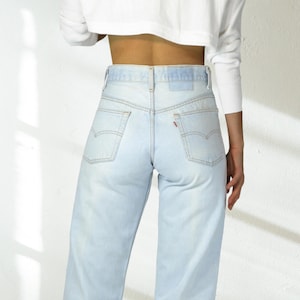 Vintage Levi&#39;s 501 Jeans 30 Waist, W33 Tag, 1980s Made in USA, 100% Cotton Denim, Button Fly