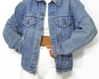 Vintage Levi's Denim Trucker Jacket Size Small | 1980s Made in USA