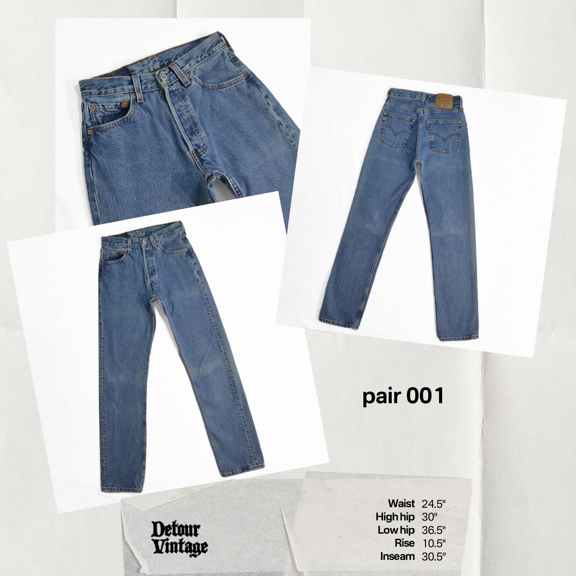 Vintage Levi's 501 Jeans 22 23 24 25 26 Waist | Straight Leg