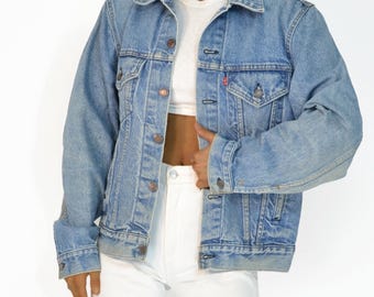 Vintage Levi's Denim Trucker Jacket Size Small | 1980s Made in USA