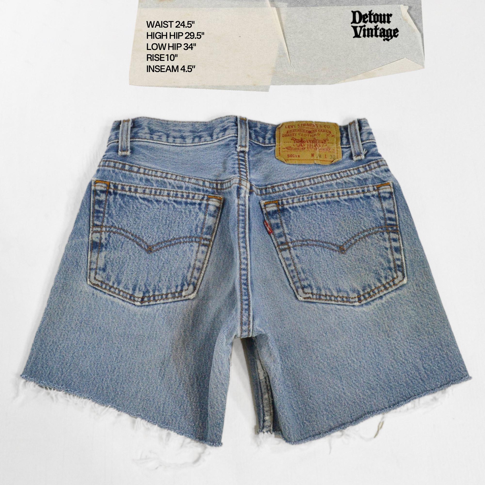 Vintage Levi’s 501 shorts Vintage 1991 Levi's 501XX DIY Blue Denim Cutoff Jean Shorts