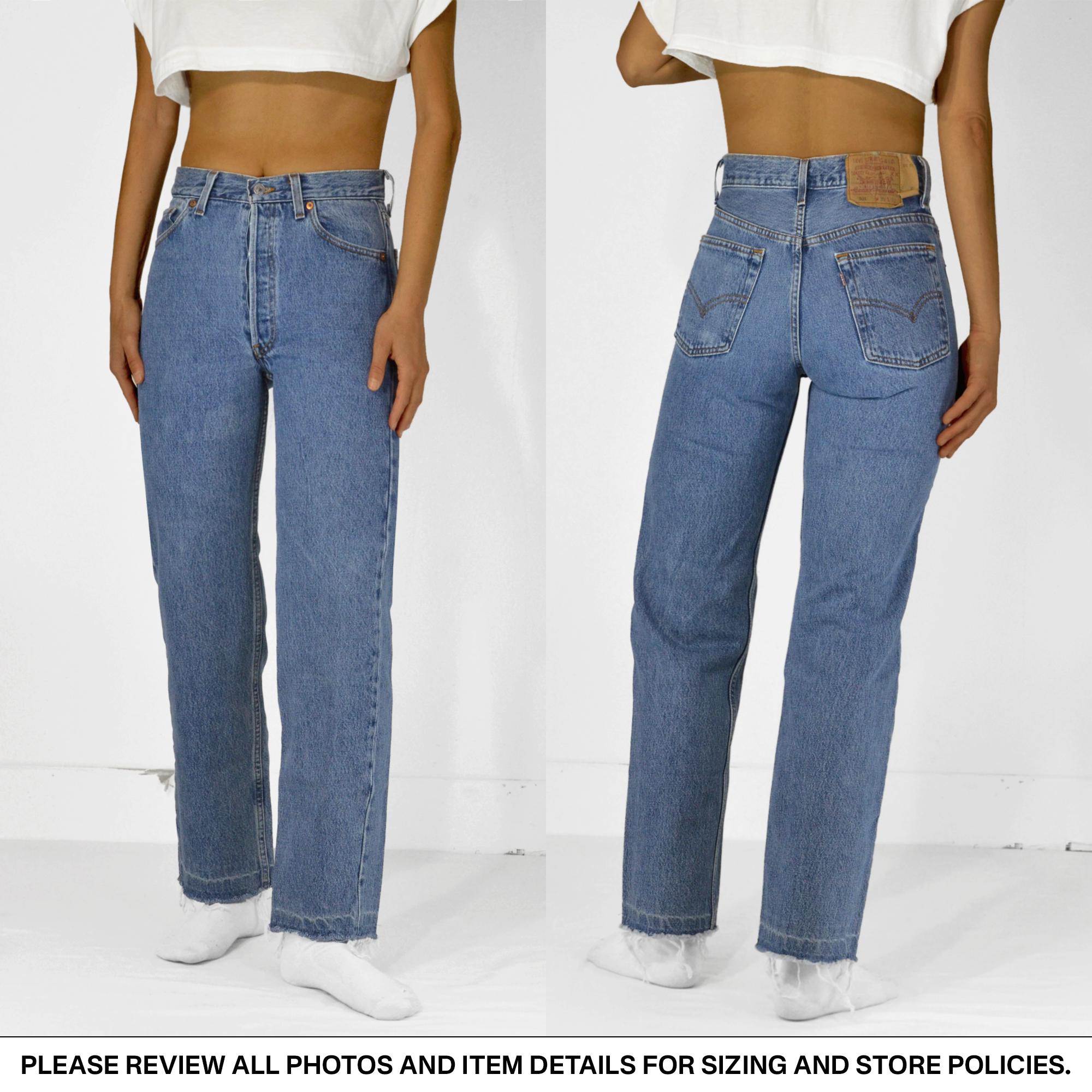 25/26 Vintage Levi's 501 Jeans 27” Waist | Straight Leg 100% Cotton Denim | 1990s Made in USA | W30 x L30