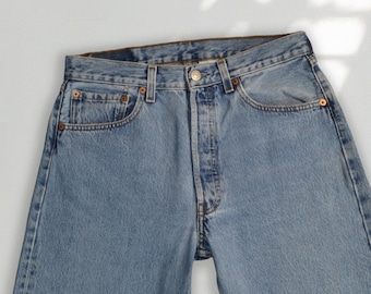 Levi’s 501 Jeans Size 28/29, Vintage Light Wash Button Fly, W32 Tag