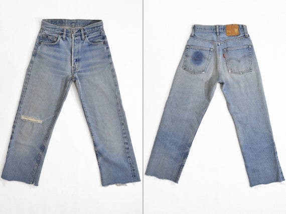 Vintage Levi's 501 Selvedge Redline Jeans, 26.5" - image 3