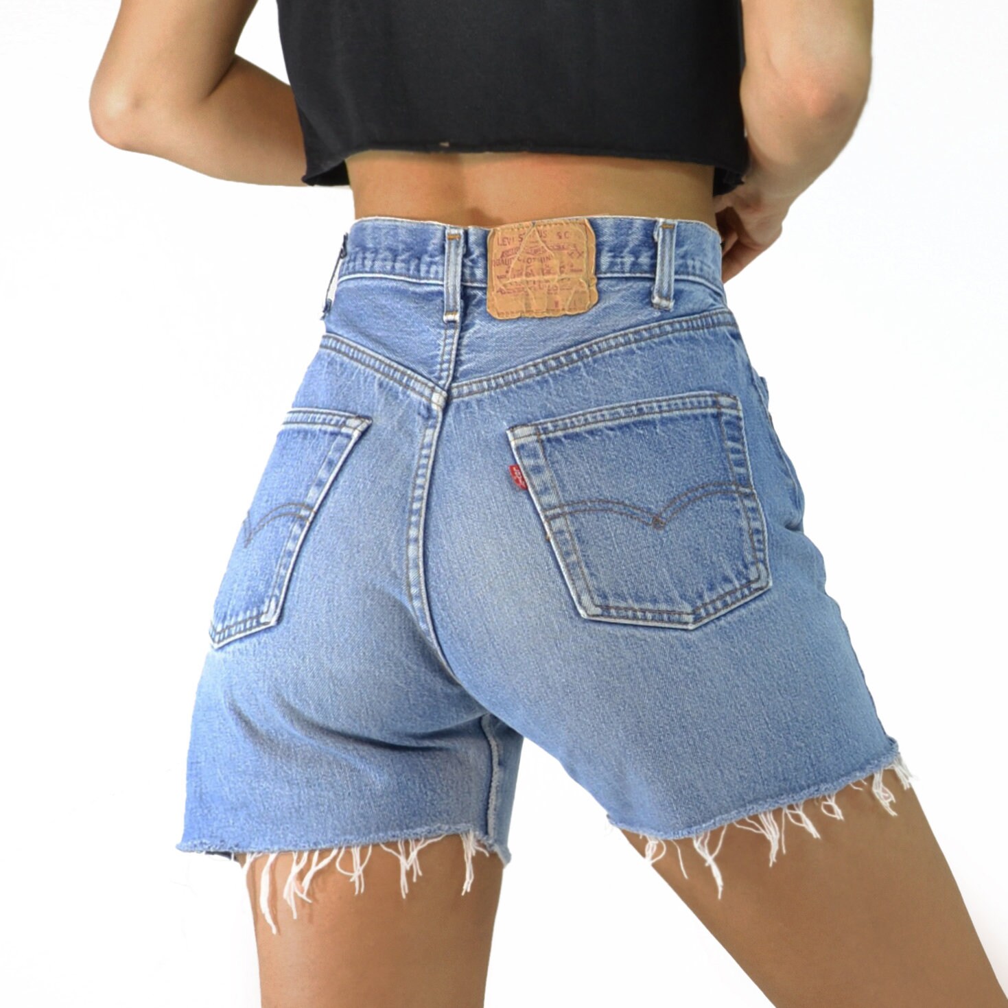 Long Levi Shorts Etsy