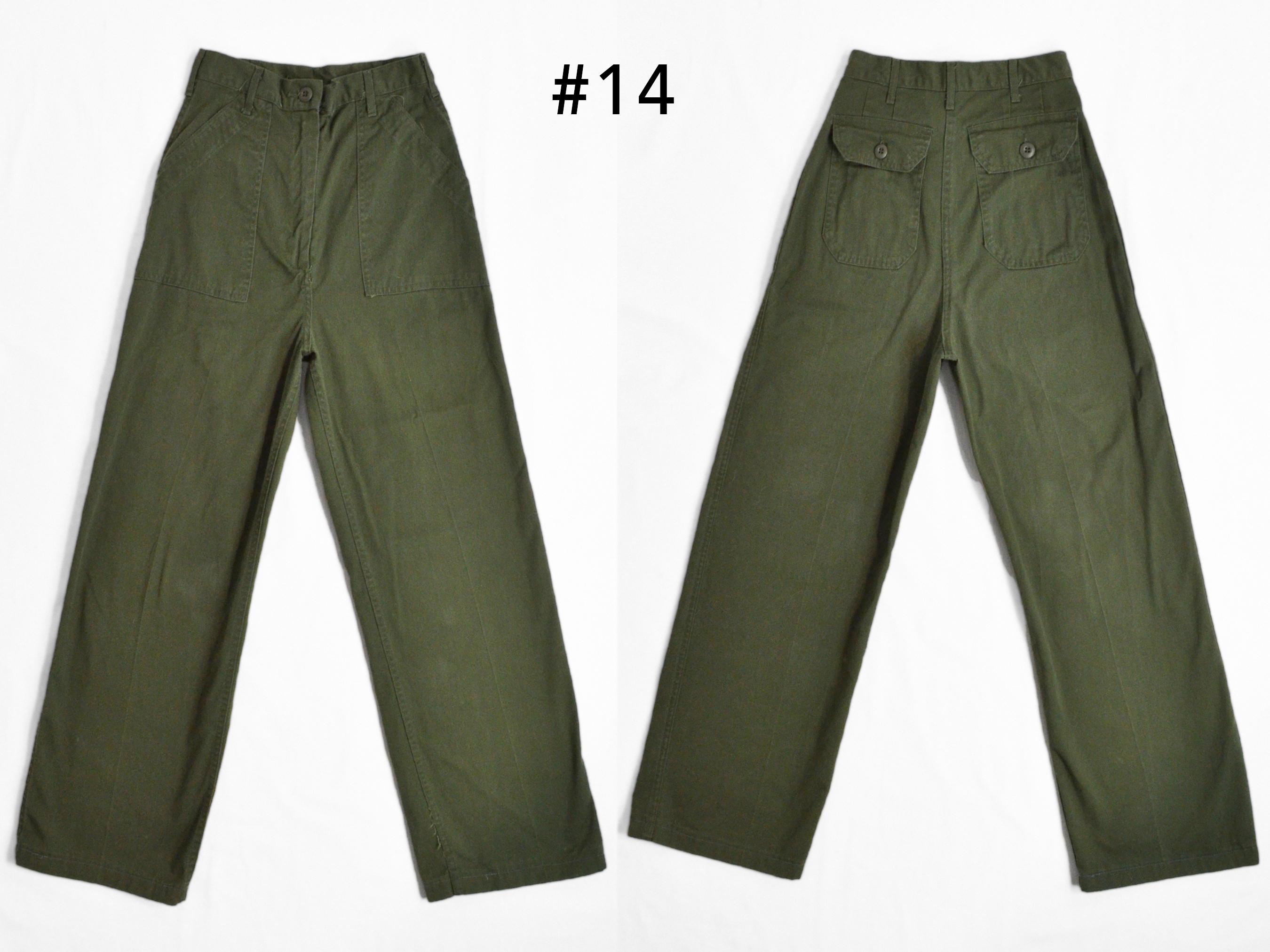Vintage OG-507 Military Fatigue Trousers, 1970s-1980s, SIZES 25 26