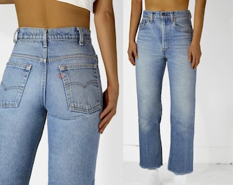 Vintage Levi&#39;s 517 Jeans 27.5” Waist | Straight Leg 100% Cotton Denim | 1980s Made in USA